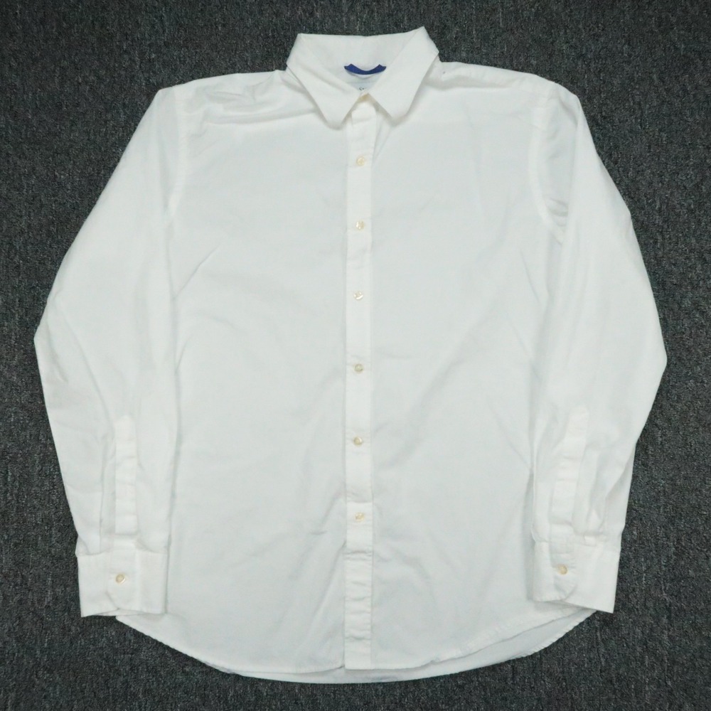 Teddy Stratford Shirt Mens XL White Long Sleeve Button Up Dress Stretch